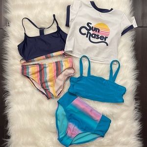 5 piece swimsuits size 7/8